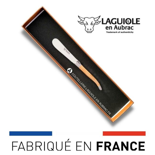 couteau à beurre laguiole manche en olivier