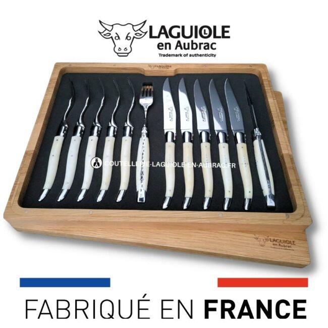 ménagère 12 pièces os de bovin