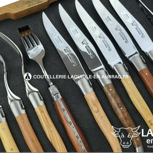 ménagère 12 pièces 6 bois de france