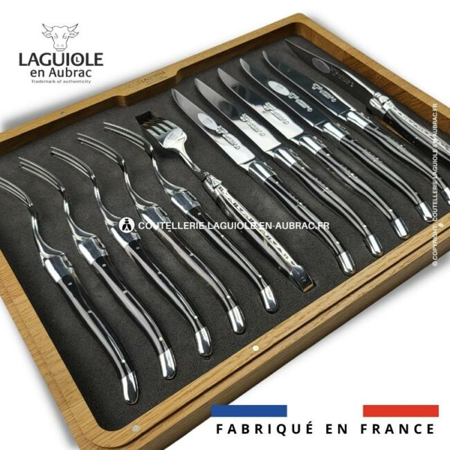 ménagère 12 pièces corne de buffle