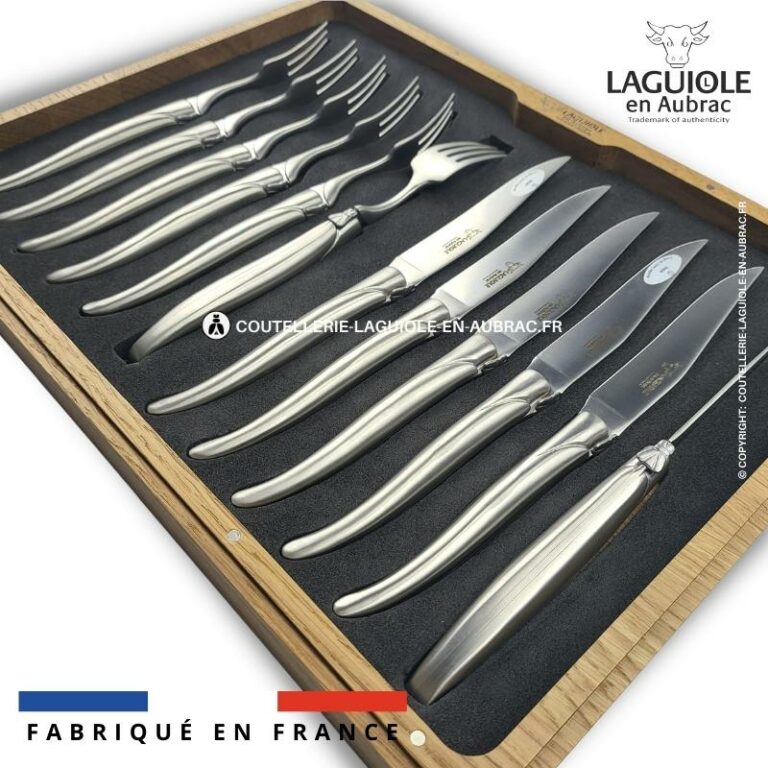 Ménagère 72 Pièces Laguiole - Couverts Acier Inoxydable, Passe Au Lave-vaisselle - Occasion