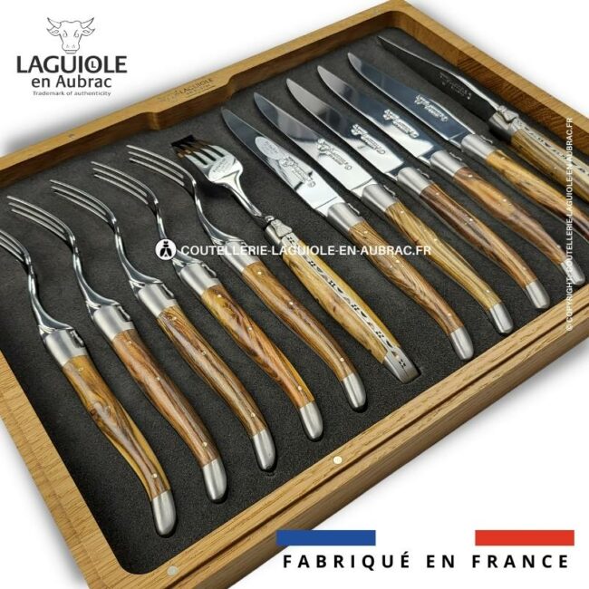 ménagère 12 pièces pistachier