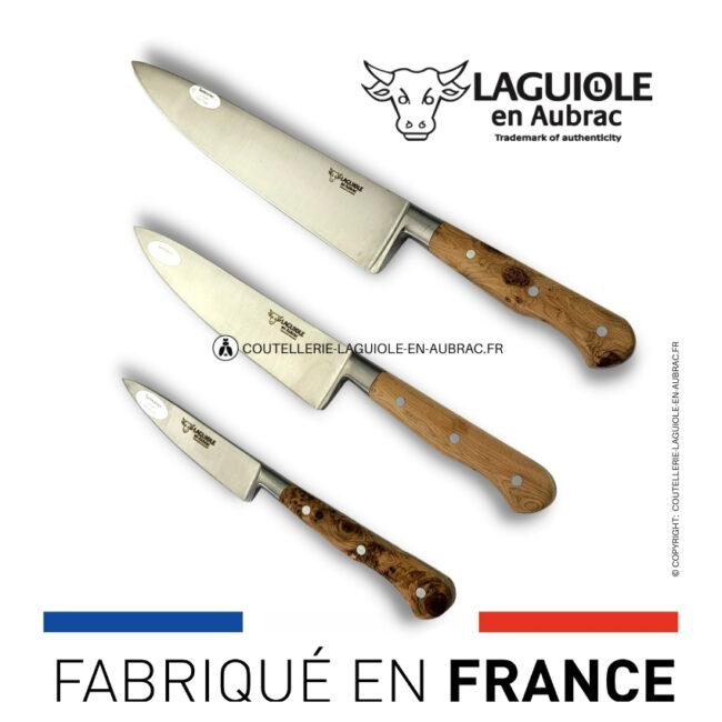 set de 3 couteaux de cuisine genévrier