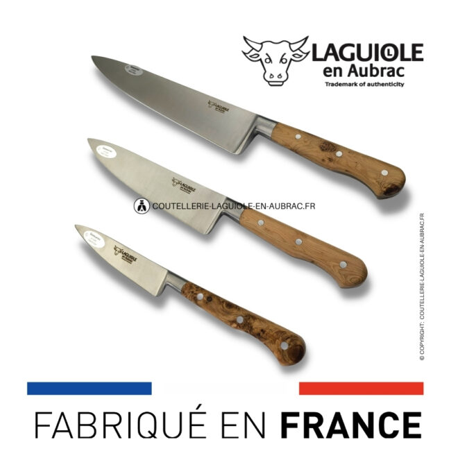 set de 3 couteaux de cuisine genévrier