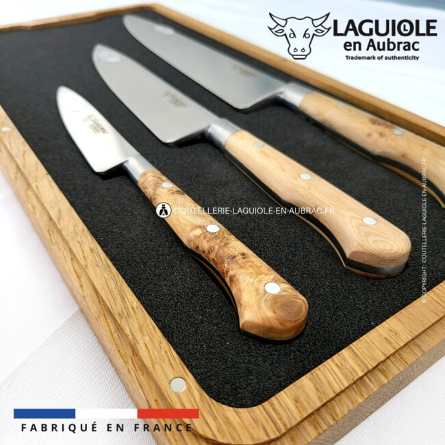 set de 3 couteaux de cuisine genévrier