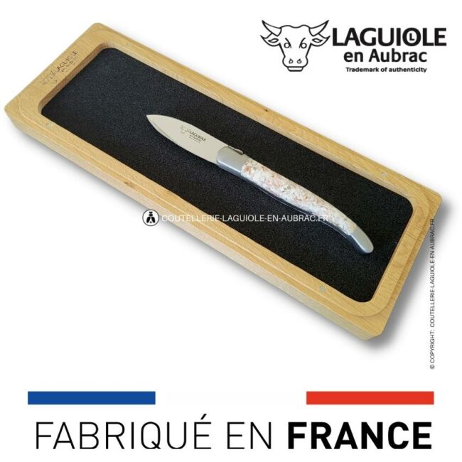 couteau à huître manche coquilles st jacques