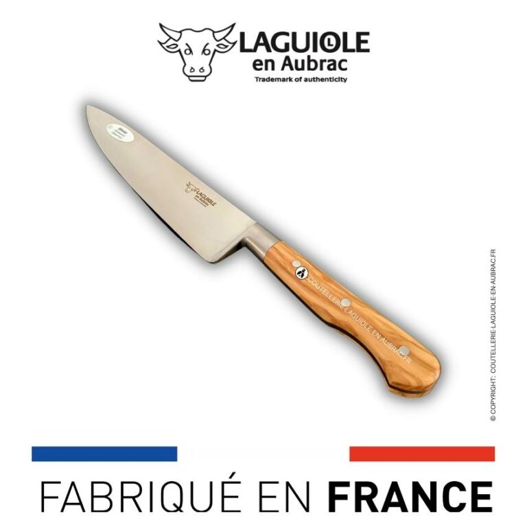 Couteau de Cuisine 15 cm Laguiole en Aubrac manche en Olivier
