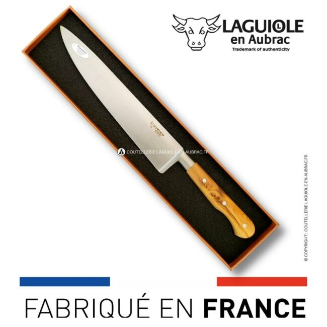 couteau de chef 20 cm manche en pistachier