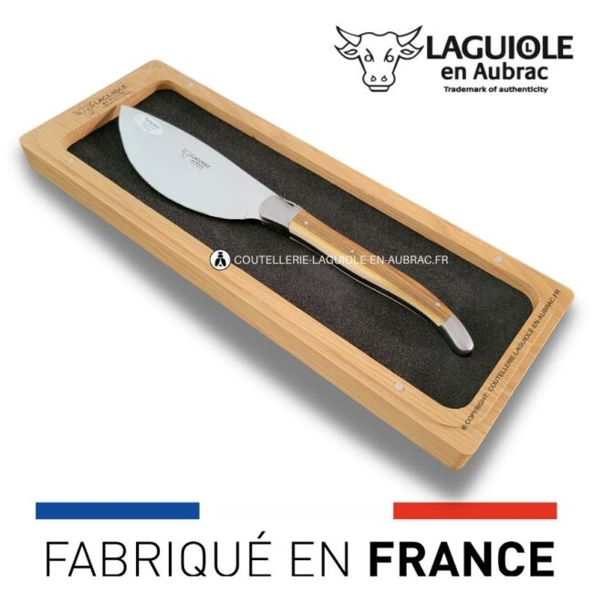 couteau à pizza laguiole en aubrac pistachier