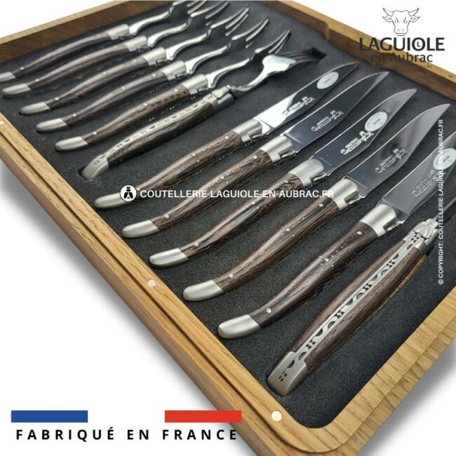 ménagère 12 pièces wenge