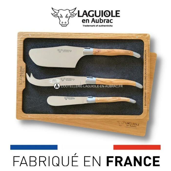 service à fromage laguiole manches olivier