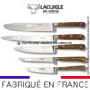 set complet de 5 couteaux de cuisine laguiole en aubrac