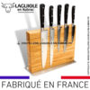 bloc aimanté + 5 couteaux de cuisine laguiole en aubrac