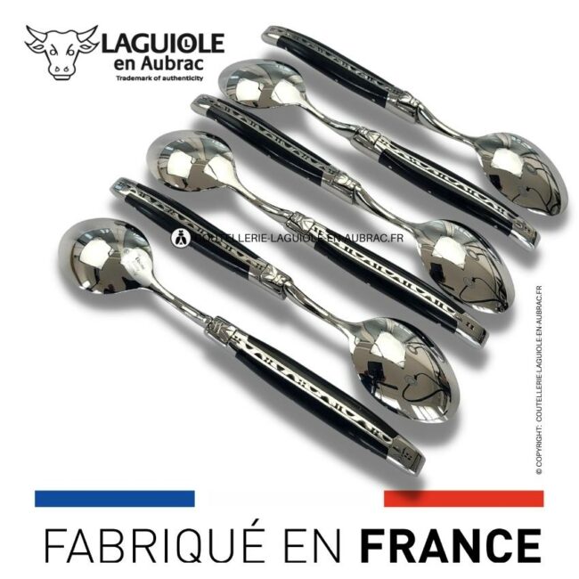 cuillères à soupe laguiole en Ébène