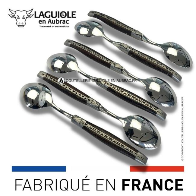 cuillères à soupe laguiole en wenge