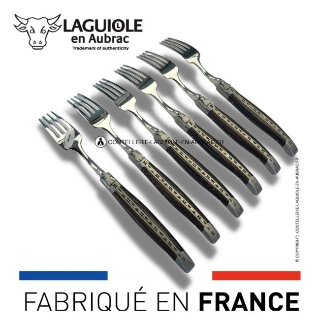 fourchettes de table laguiole en wenge