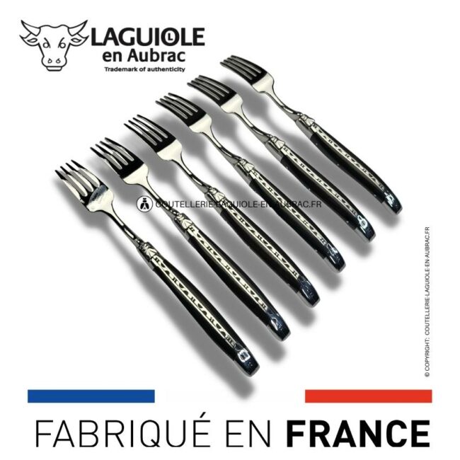 fourchettes de table laguiole en Ébène