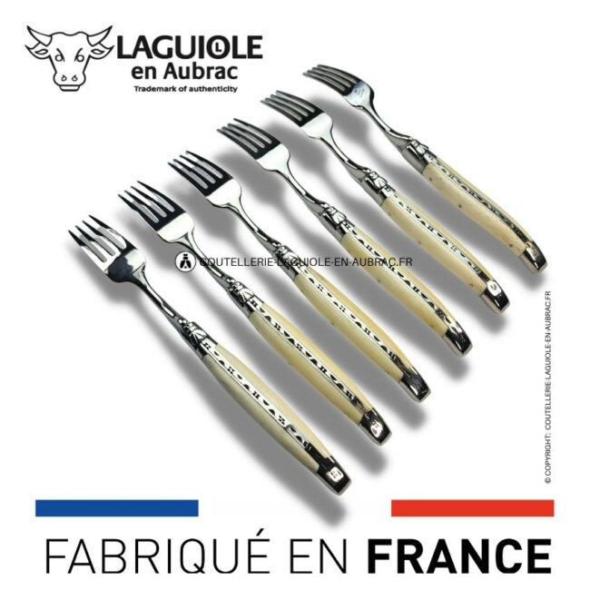 fourchettes de table laguiole en os de bœuf