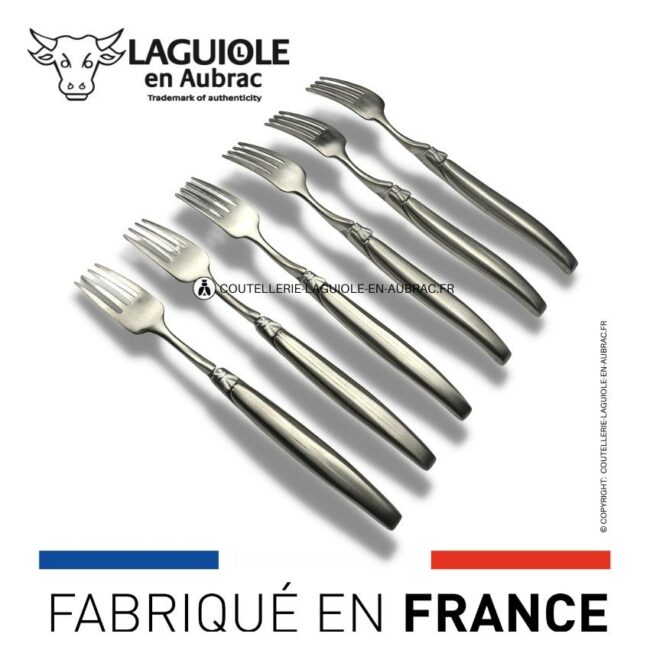 fourchettes de table laguiole tout inox satiné