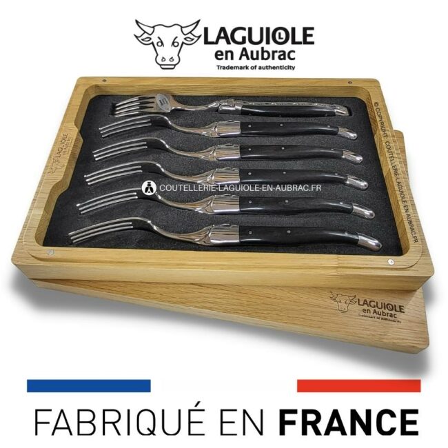 fourchettes de table laguiole en Ébène