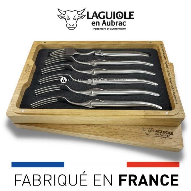 fourchettes de table laguiole tout inox satiné