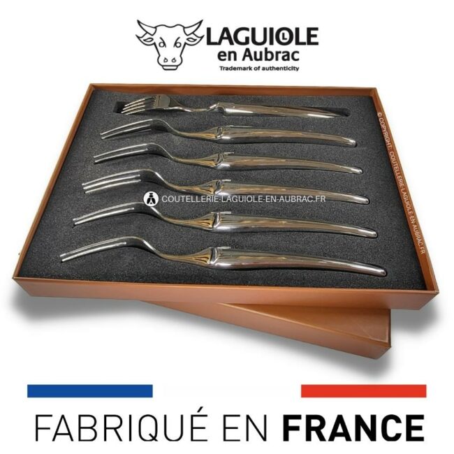 fourchettes de table laguiole monobloc brillant