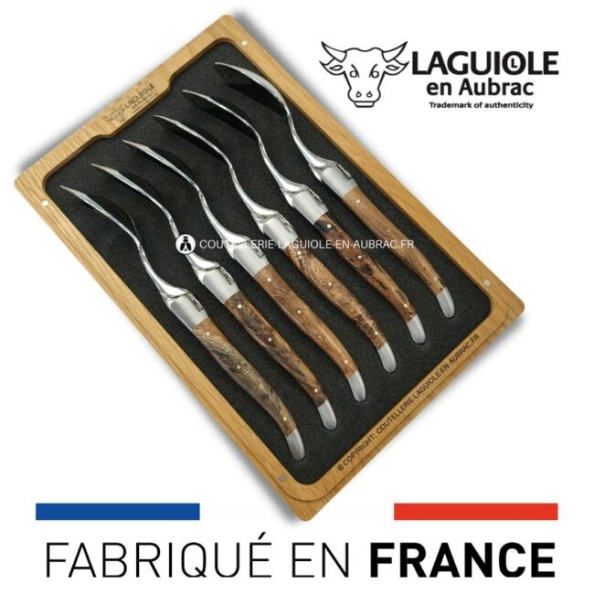 cuillères à soupe laguiole en cep de vigne