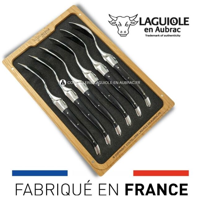 cuillères à soupe laguiole en Ébène