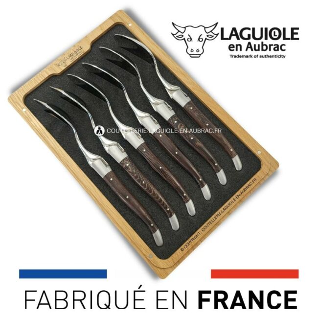 cuillères à soupe laguiole en wenge