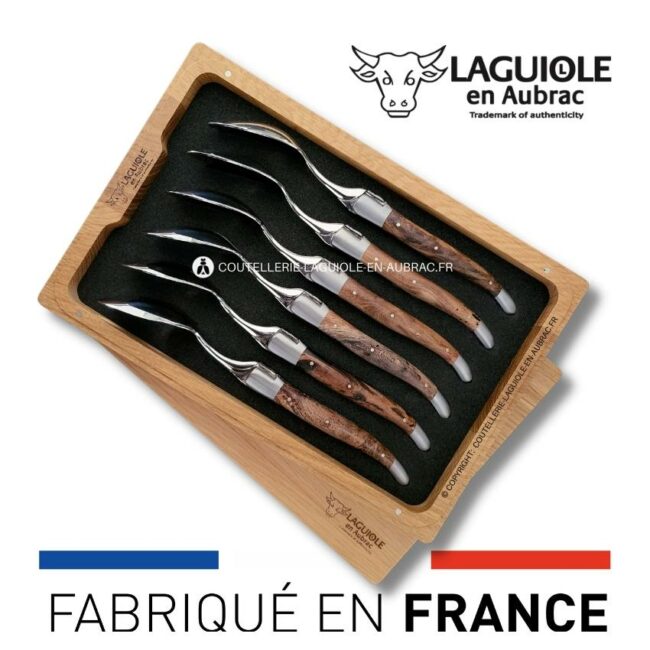 cuillères à soupe laguiole en cep de vigne