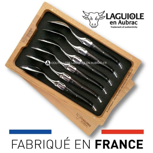 cuillères à soupe laguiole en Ébène