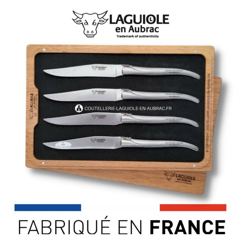 Coffret 4 Couteaux Laguiole en Aubrac | Fabrication Française