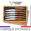 6 couteaux de table laguiole en bois de genévrier