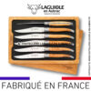 6 couteaux de table laguiole en bois d'olivier