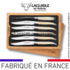 6 couteaux de table laguiole en os de bœuf
