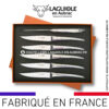 6 couteaux de table laguiole monobloc brillant
