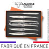 6 couteaux de table laguiole monobloc satiné