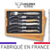 fourchettes de table laguiole en cornes mixtes