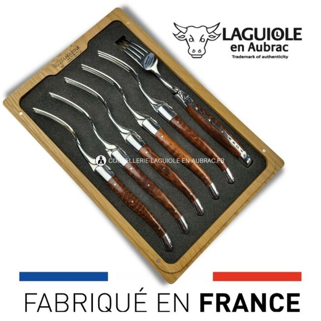fourchettes de table laguiole en amourette