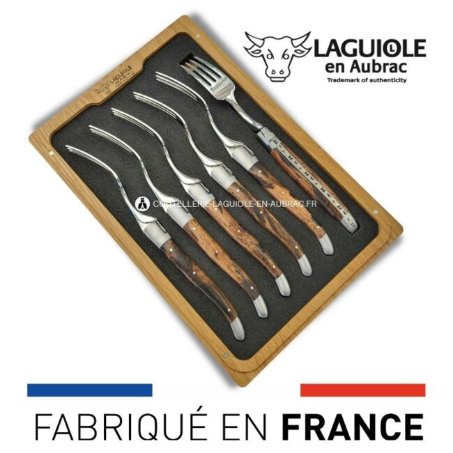 fourchettes de table laguiole en cep de vigne