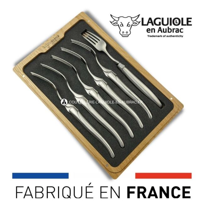 fourchettes de table laguiole tout inox satiné