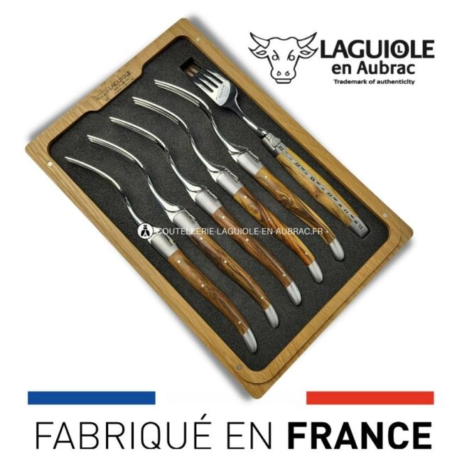 fourchettes de table laguiole en pistachier