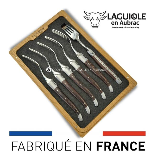 fourchettes de table laguiole en wenge