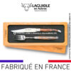 set 1 couteau + 1 fourchette laguiole en cep de vigne