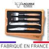 coffret 2 couteaux + 2 fourchettes laguiole olivier