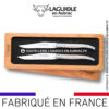 set de 2 couteaux de table laguiole en coquilles d'huitres