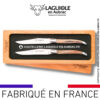 set de 2 couteaux de table laguiole en pointe de corne