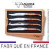 coffret de 4 couteaux de table laguiole en genévrier