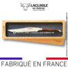couteau à pain laguiole en aubrac 2 mitres inox amourette
