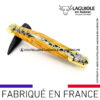 couteau laguiole avec tire bouchon manche olivier et mitres laiton